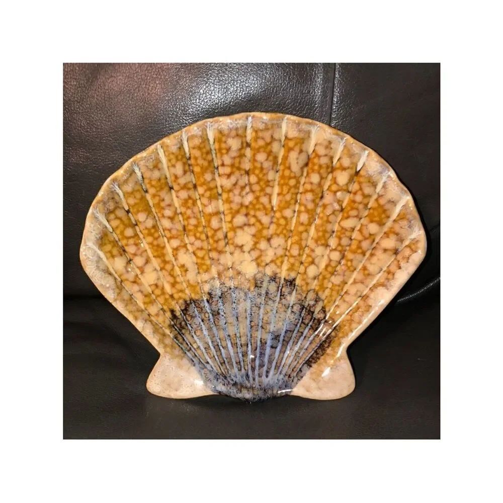 Handmade Stoneware Shell Shaped Dish